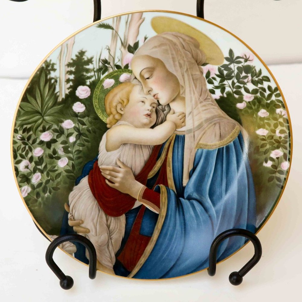Madonna & Child by Botticella Plate, Limoges